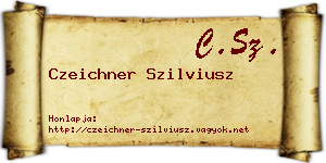 Czeichner Szilviusz névjegykártya